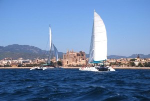 Segeln in der Bucht von Palma