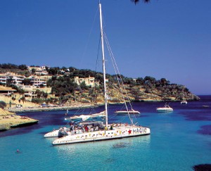 Katamaran Magic in der Bucht