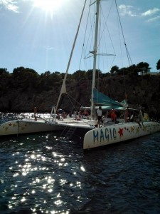 Katamaran Magic Badestopp