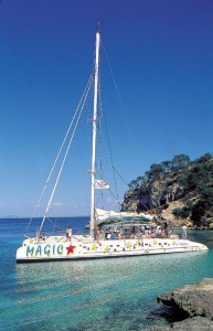 Badestopp Katamaran Magic Taiti 75