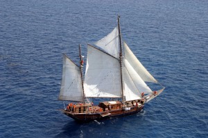 Rafael Verdera unter vollen Segeln auf Mallorca