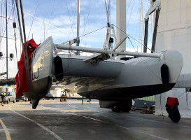 Katamarane in der Werft