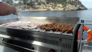Grill BBQ an Bord