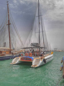 Katamaran Freebird Abfahrt