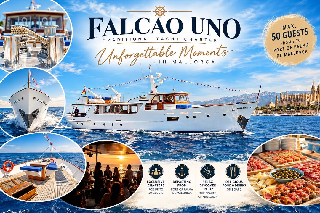 ✨ Some yachts are simply beautiful. Others have a story to tell. Falcao Uno has…